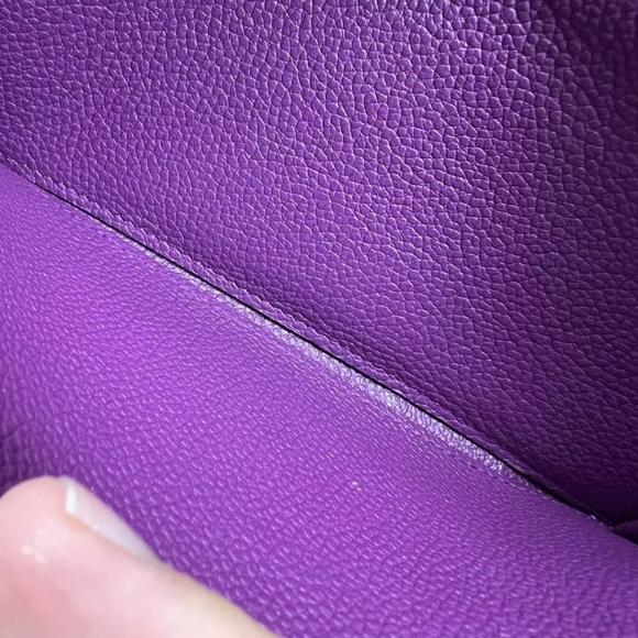 100% Authentic Louis Vuitton Empreinte Purple Zippy - Picture 12 of 13
